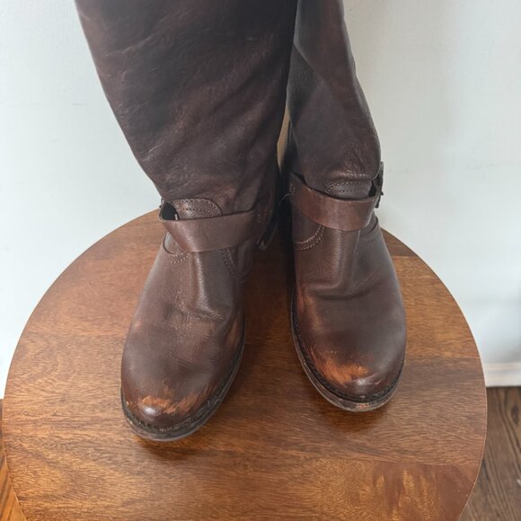 Frye Veronica Slouch Engineer boot size 11 wide calf - Picture 2 of 4
